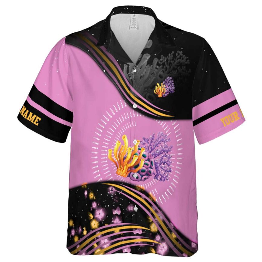 Personalized Coral Dynamic Swirl Hawaiian Shirt Fashion forward