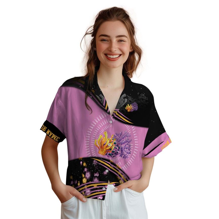 Personalized Coral Dynamic Swirl Hawaiian Shirt Top rated