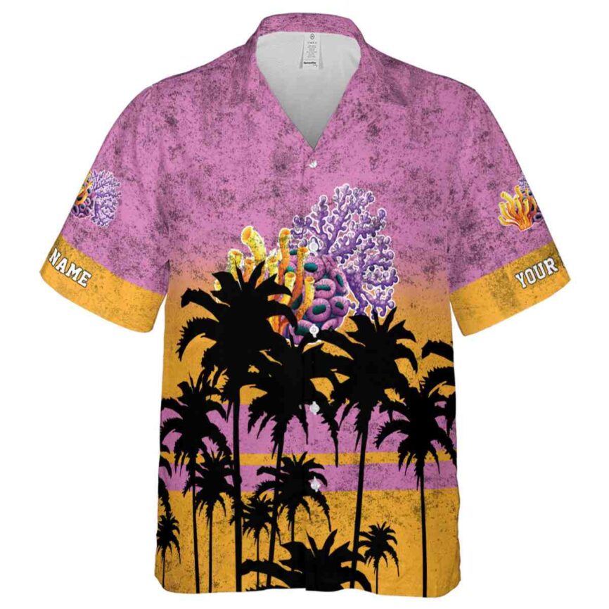 Personalized Coral Sunset Gradient Hawaiian Shirt Fashion forward