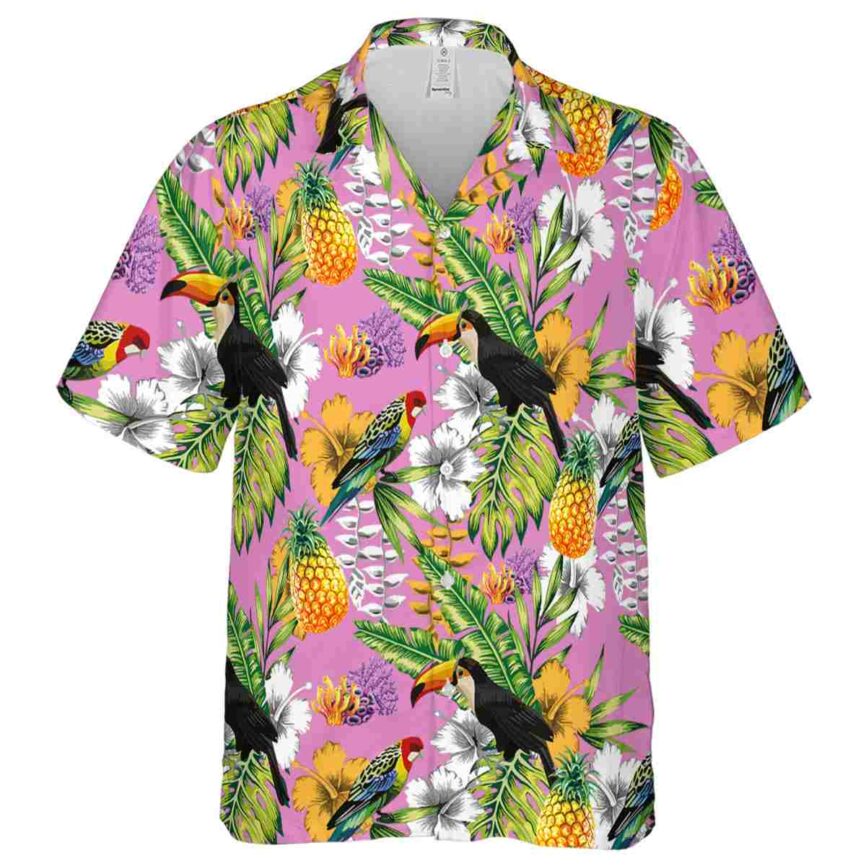 Personalized Coral Toucan Bird Hawaiian Shirt Fashion forward
