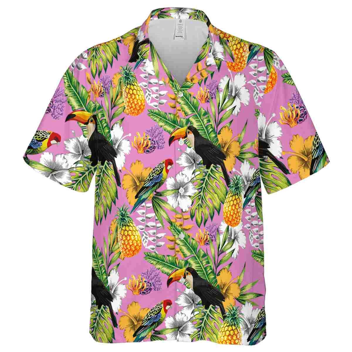Personalized Coral Toucan Bird Hawaiian Shirt Fashion forward Personalized Coral Toucan Bird Hawaiian Shirt Fashion forward