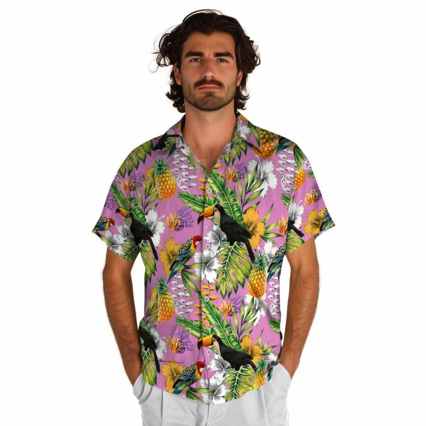 Personalized Coral Toucan Bird Hawaiian Shirt New Arrival