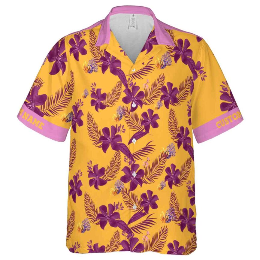 Personalized Coral Tropical Flower Hawaiian Shirt Fashion forward