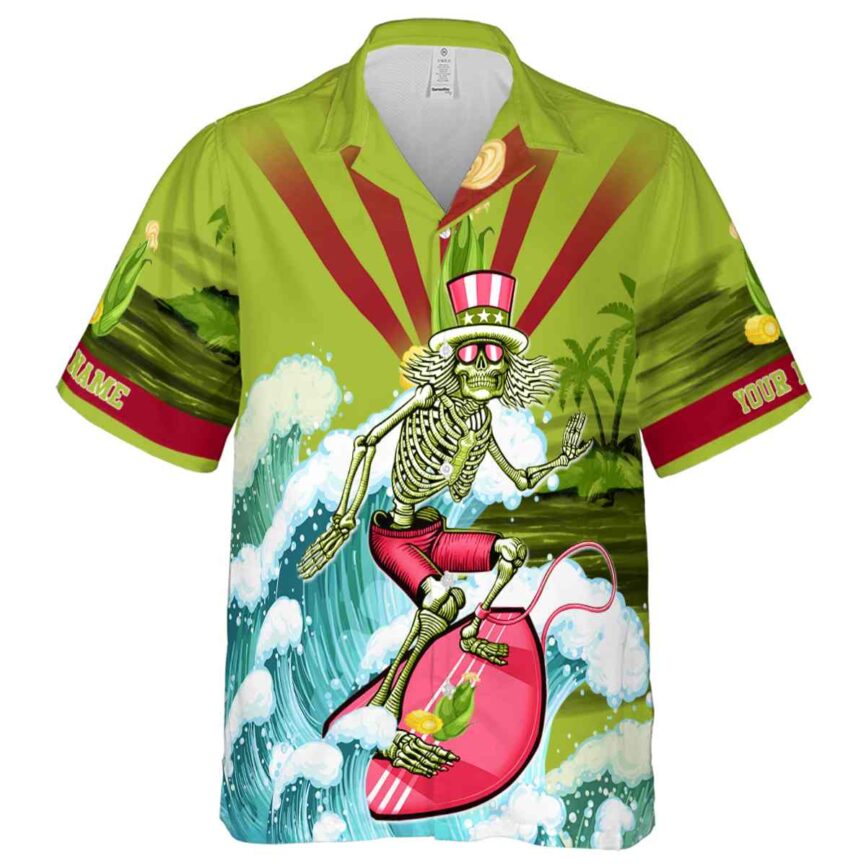 Personalized Corn Grateful Dead Motif Hawaiian Shirt Fashion forward