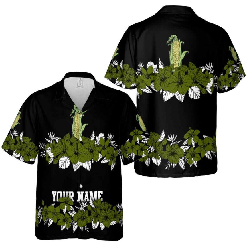 Personalized Corn Hibiscus Band Hawaiian Shirt Premium grade