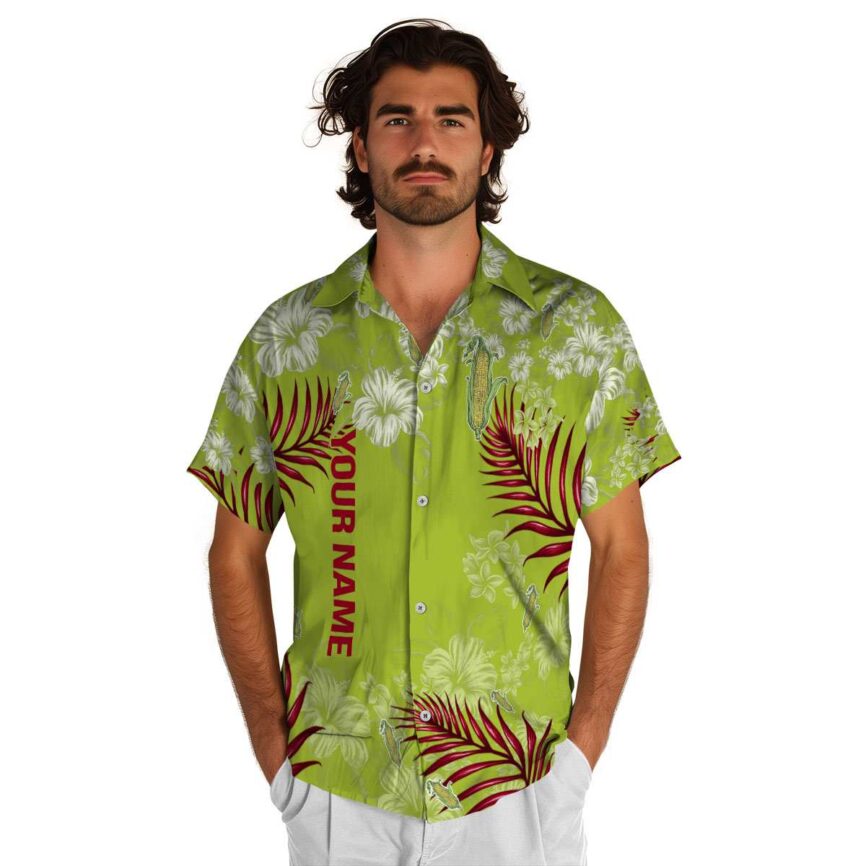 Personalized Corn Hibiscus Pattern Hawaiian Shirt New Arrival