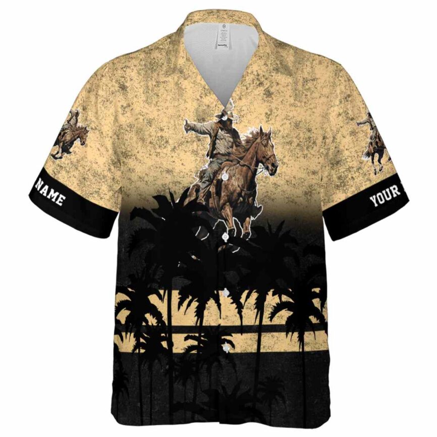 Personalized Cowboy Sunset Gradient Hawaiian Shirt Fashion forward