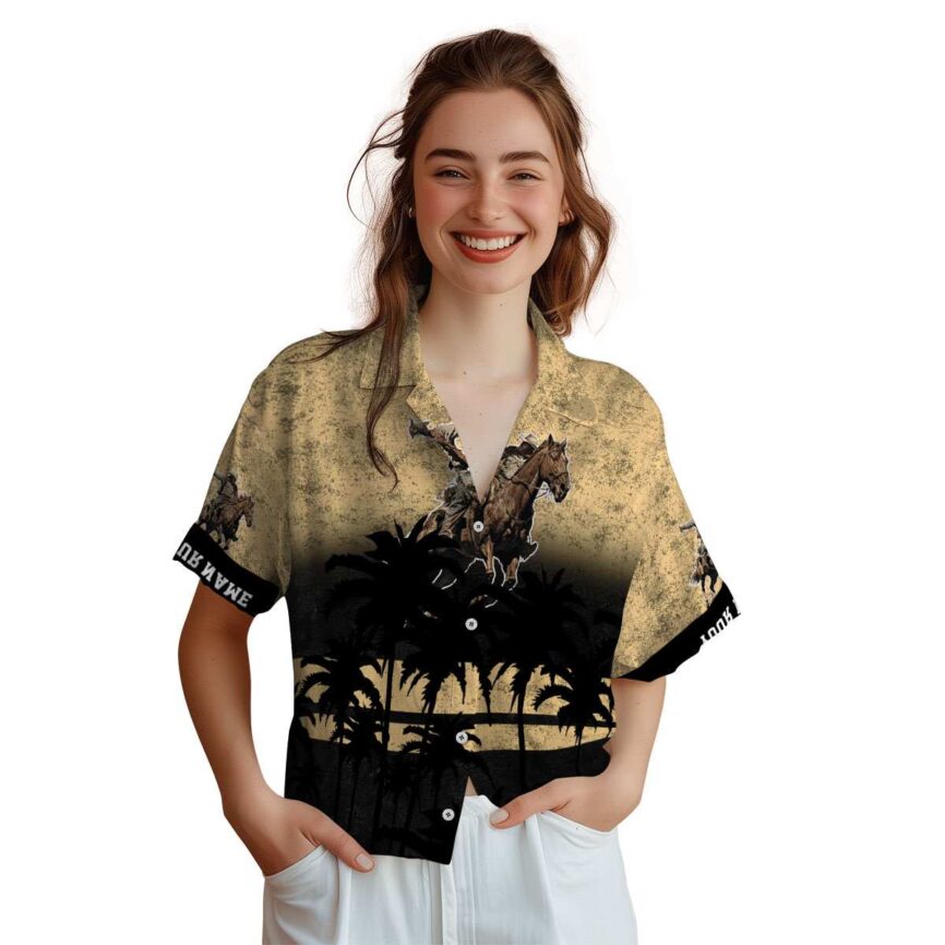 Personalized Cowboy Sunset Gradient Hawaiian Shirt Top rated