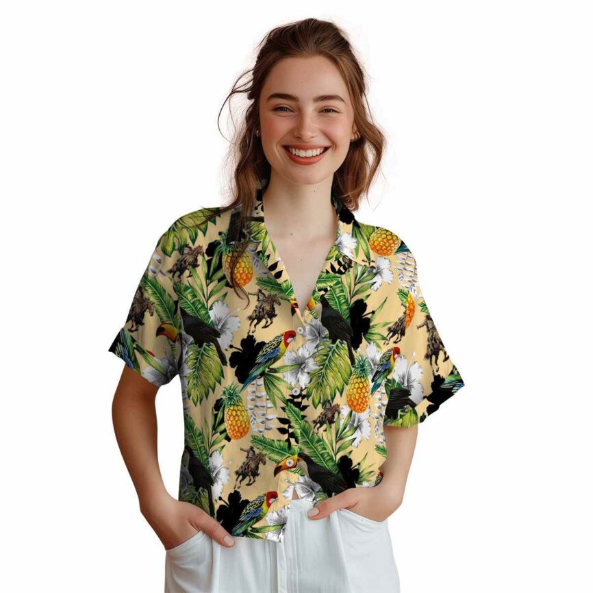 Personalized Cowboy Toucan Bird Hawaiian Shirt Top rated