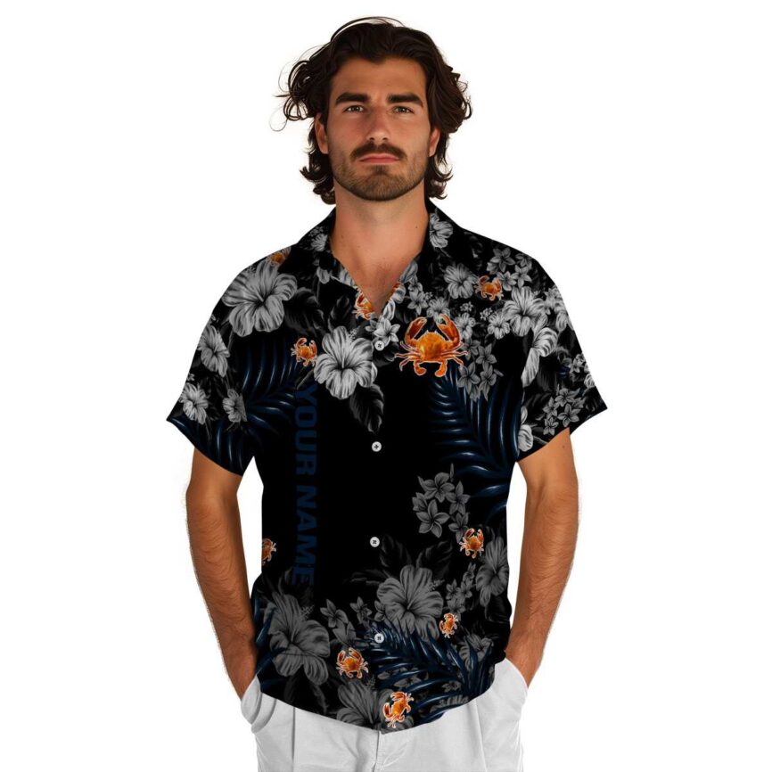 Personalized Crab Hibiscus Pattern Hawaiian Shirt New Arrival