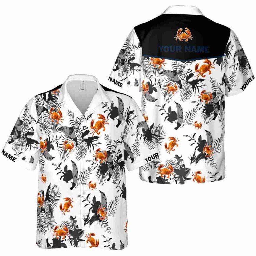 Personalized Crab Leafy Accents Hawaiian Shirt Premium grade