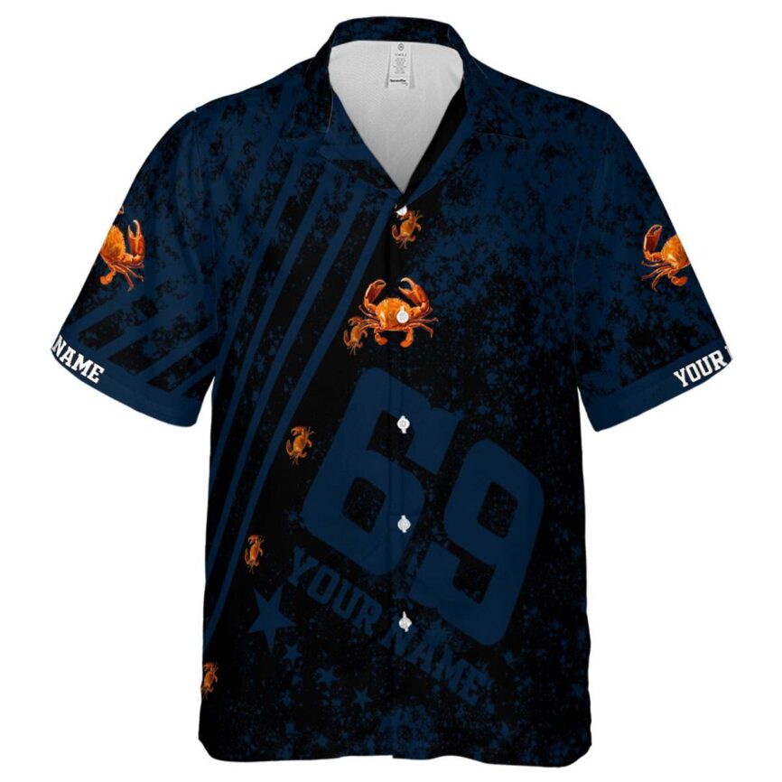 Personalized Crab Stripe Burst Hawaiian Shirt Fashion forward