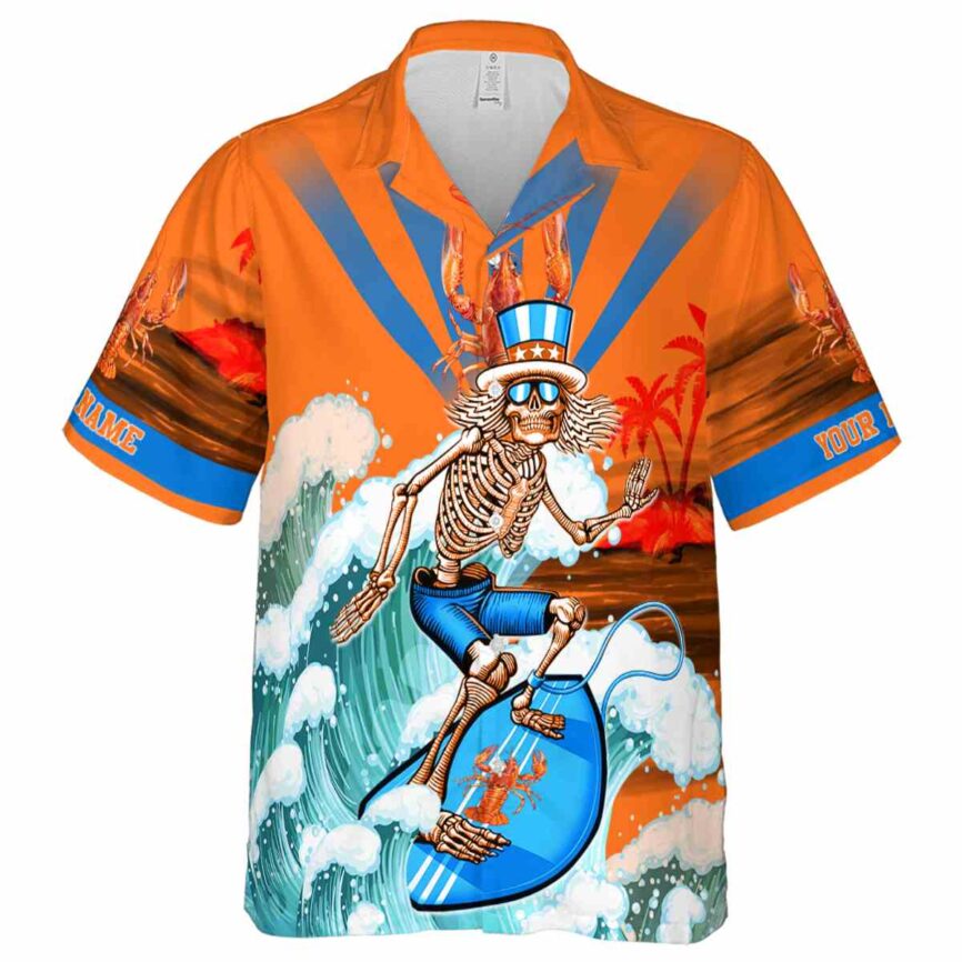 Personalized Crawfish Grateful Dead Motif Hawaiian Shirt Fashion forward