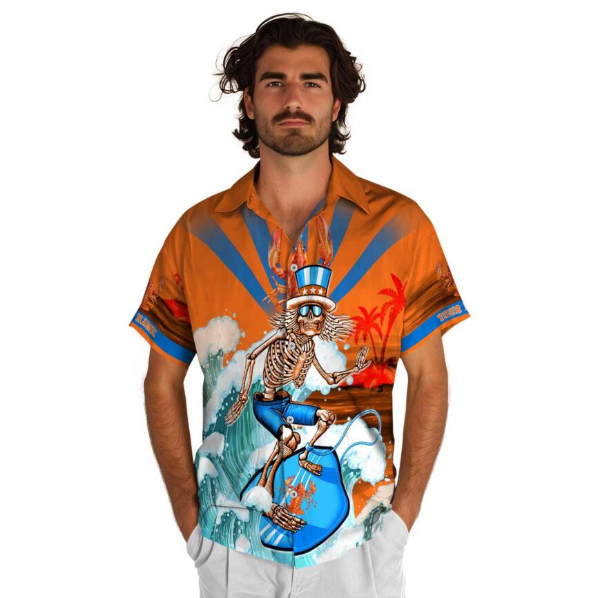 Personalized Crawfish Grateful Dead Motif Hawaiian Shirt New Arrival