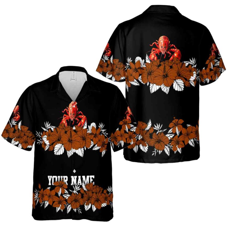Personalized Crawfish Hibiscus Band Hawaiian Shirt Premium grade