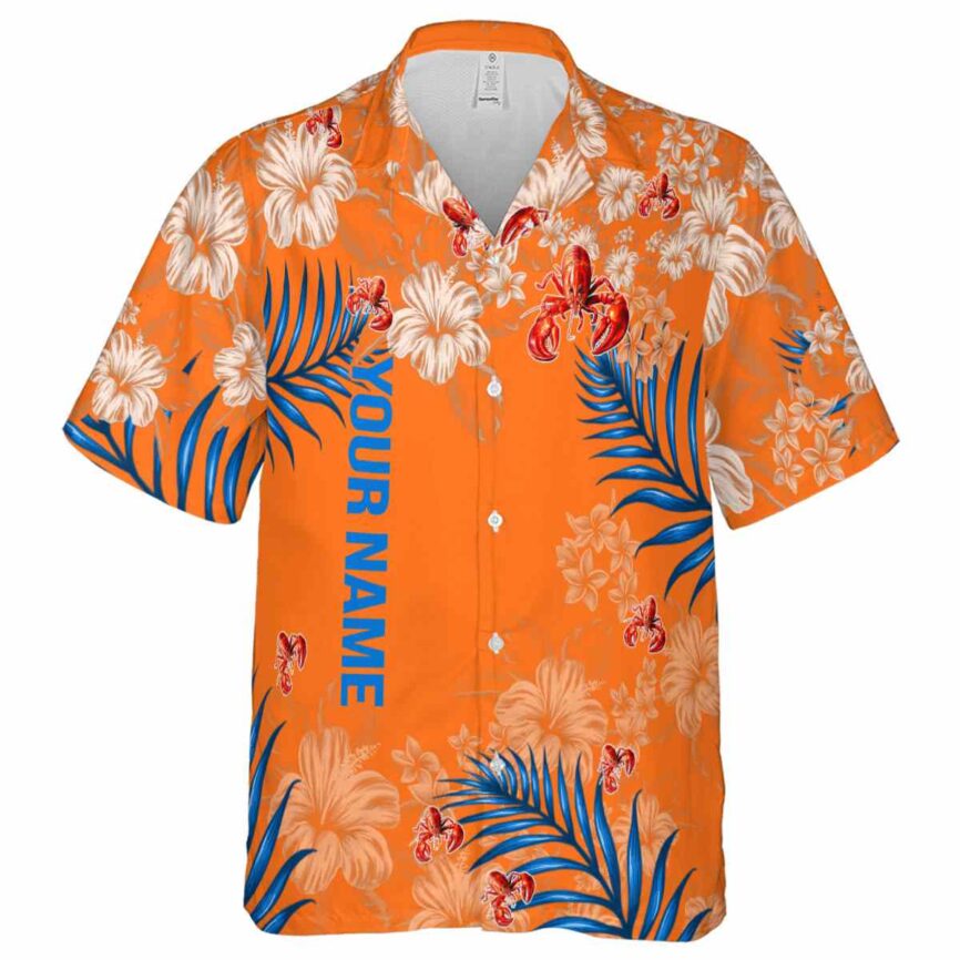 Personalized Crawfish Hibiscus Pattern Hawaiian Shirt Fashion forward