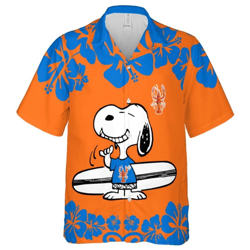 Personalized Crawfish Surfing Snoopy Hawaiian Shirt Fashion forward