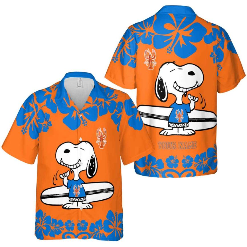 Personalized Crawfish Surfing Snoopy Hawaiian Shirt Premium grade