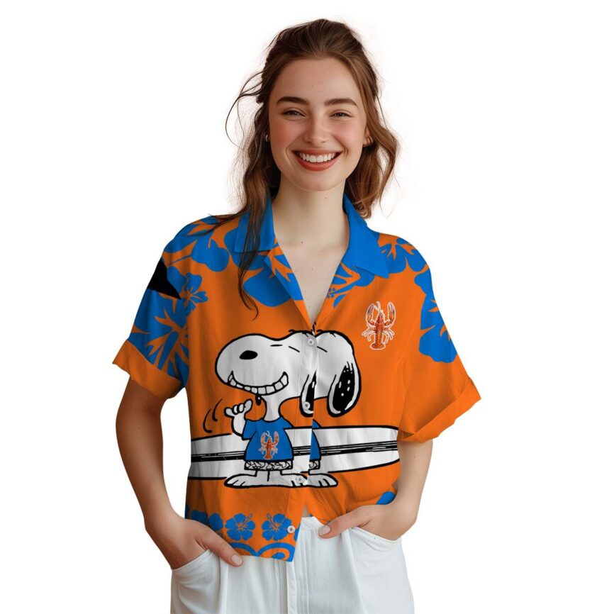 Personalized Crawfish Surfing Snoopy Hawaiian Shirt Top rated