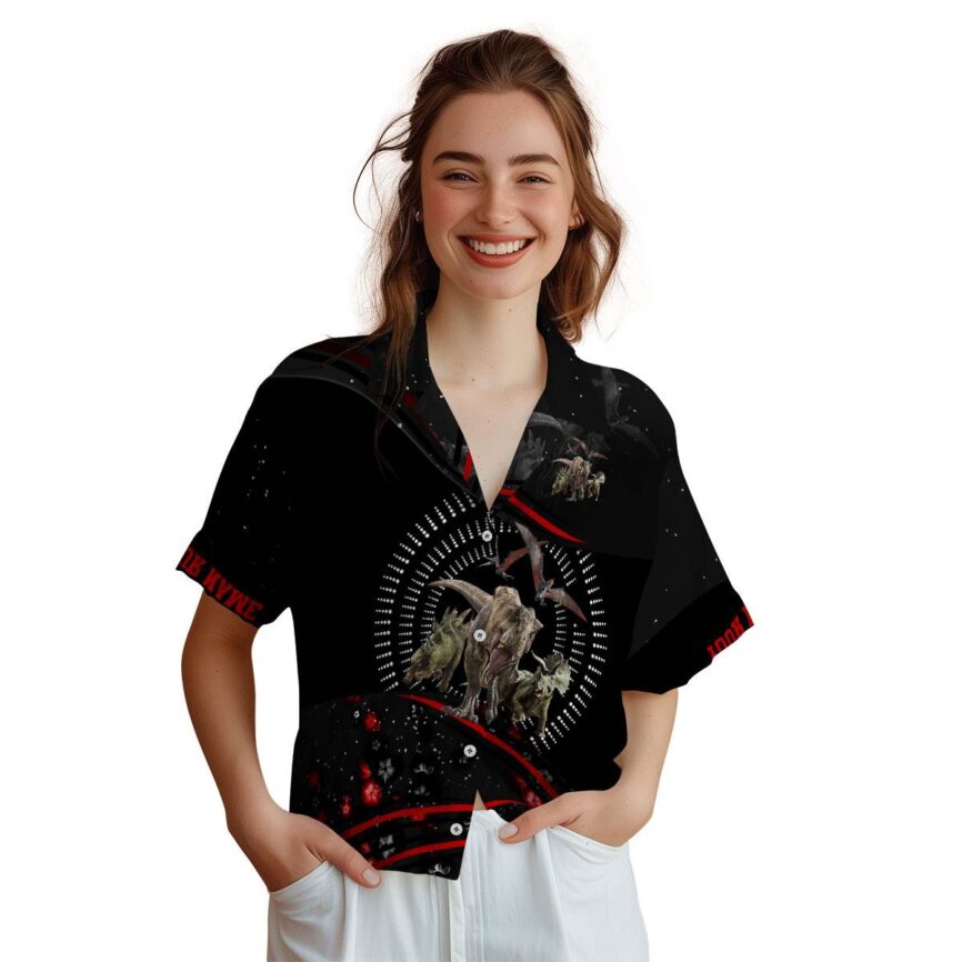 Personalized Dinosaur Dynamic Swirl Hawaiian Shirt Top rated
