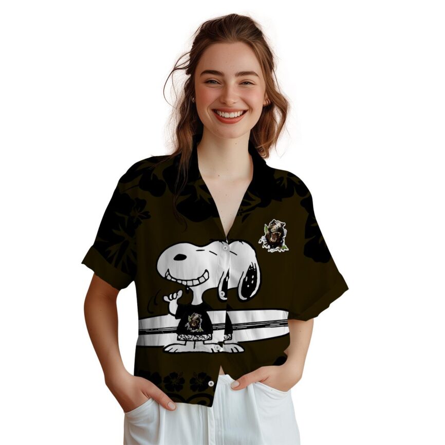 Personalized Dinosaur Surfing Snoopy Hawaiian Shirt Top rated