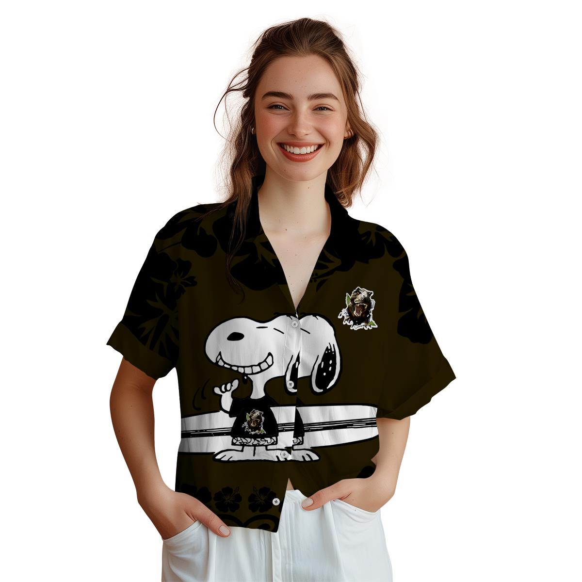 Personalized Dinosaur Surfing Snoopy Hawaiian Shirt Top rated Personalized Dinosaur Surfing Snoopy Hawaiian Shirt Top rated