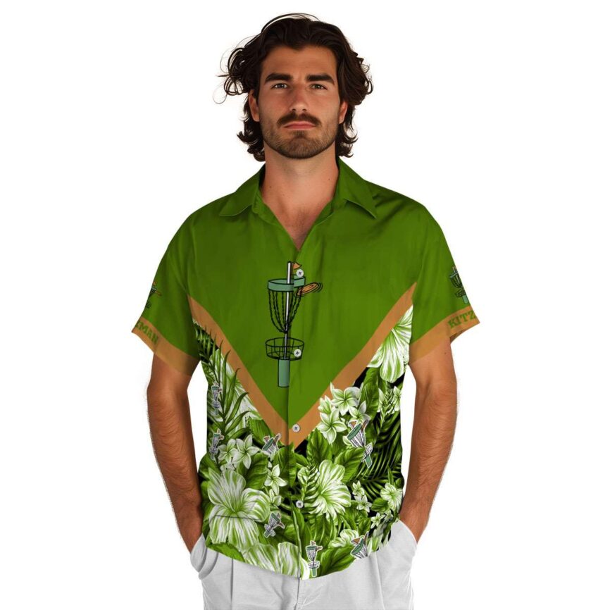 Personalized Disc Golf Bold Floral Number Hawaiian Shirt New Arrival