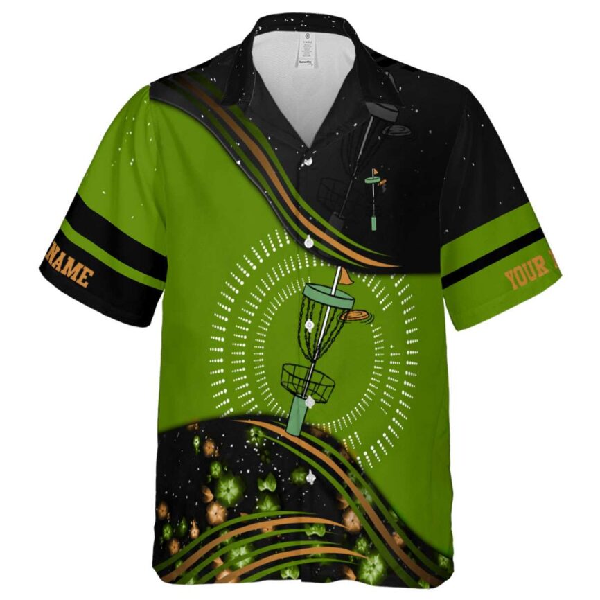 Personalized Disc Golf Dynamic Swirl Hawaiian Shirt Fashion forward