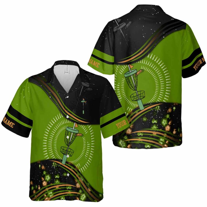 Personalized Disc Golf Dynamic Swirl Hawaiian Shirt Premium grade
