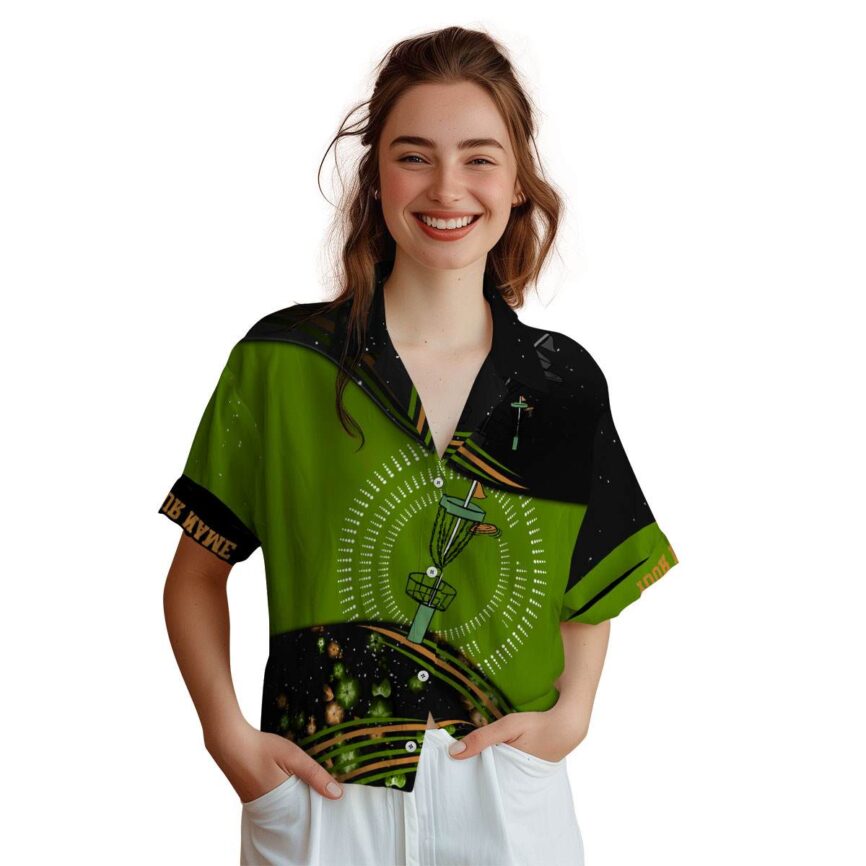 Personalized Disc Golf Dynamic Swirl Hawaiian Shirt Top rated