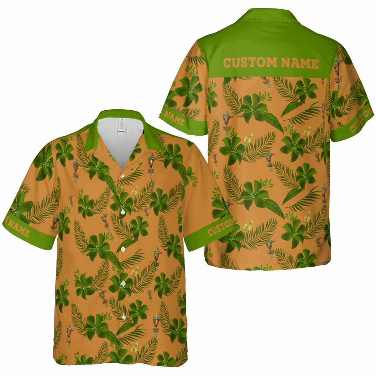 Personalized Disc Golf Tropical Flower Hawaiian Shirt Premium grade Personalized Disc Golf Tropical Flower Hawaiian Shirt Premium grade