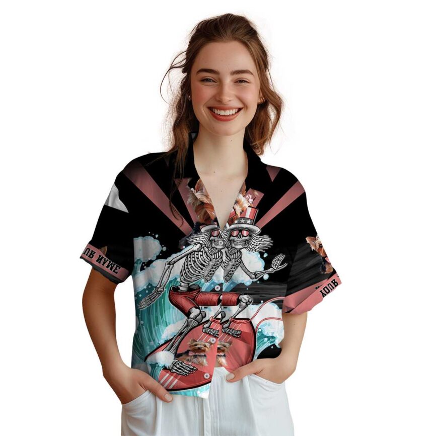 Personalized Dog Grateful Dead Motif Hawaiian Shirt Top rated