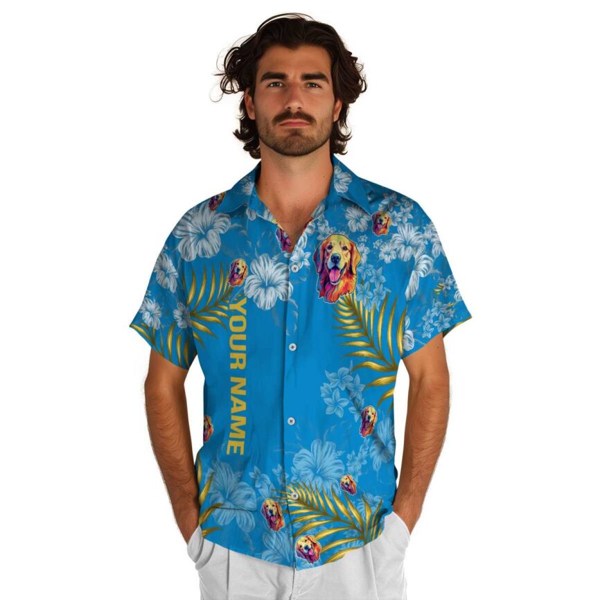 Personalized Dog Hibiscus Pattern Hawaiian Shirt New Arrival