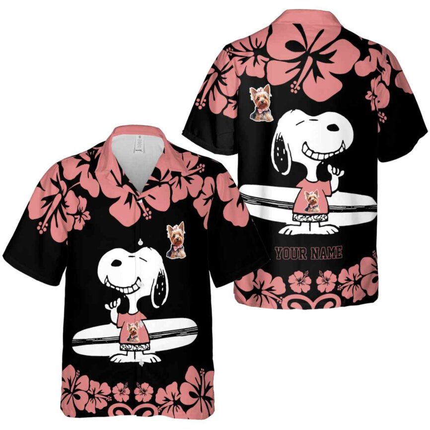 Personalized Dog Surfing Snoopy Hawaiian Shirt Premium grade