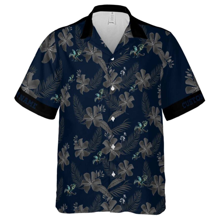 Personalized Dragon Tropical Flower Hawaiian Shirt Fashion forward