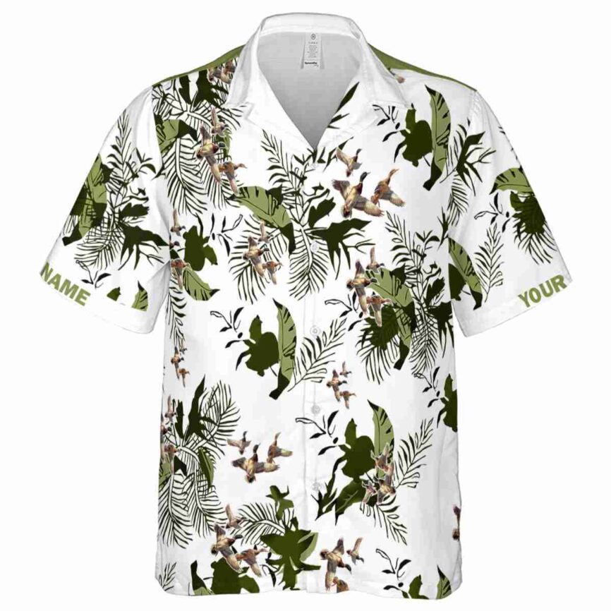 Personalized Duck Leafy Accents Hawaiian Shirt Fashion forward