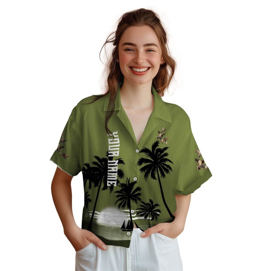Personalized Duck Ocean Sunset Hawaiian Shirt Top rated