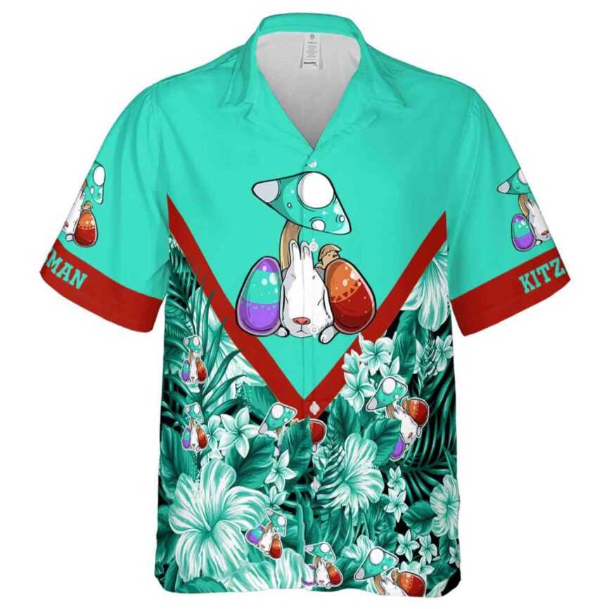 Personalized Easter Bold Floral Number Hawaiian Shirt Fashion forward