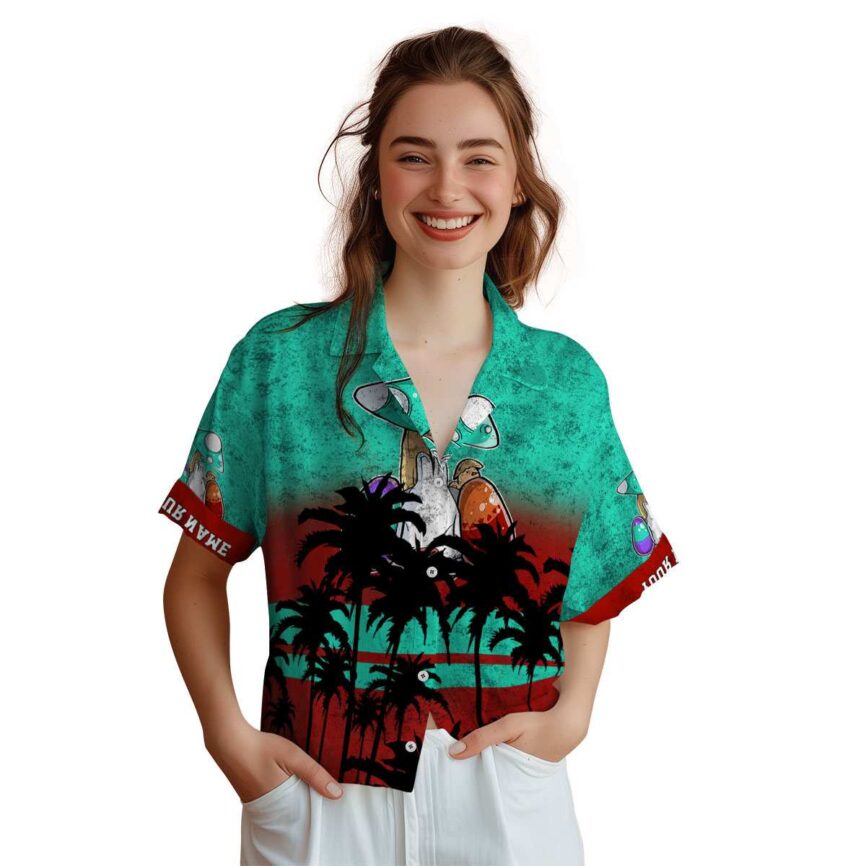 Personalized Easter Sunset Gradient Hawaiian Shirt Top rated