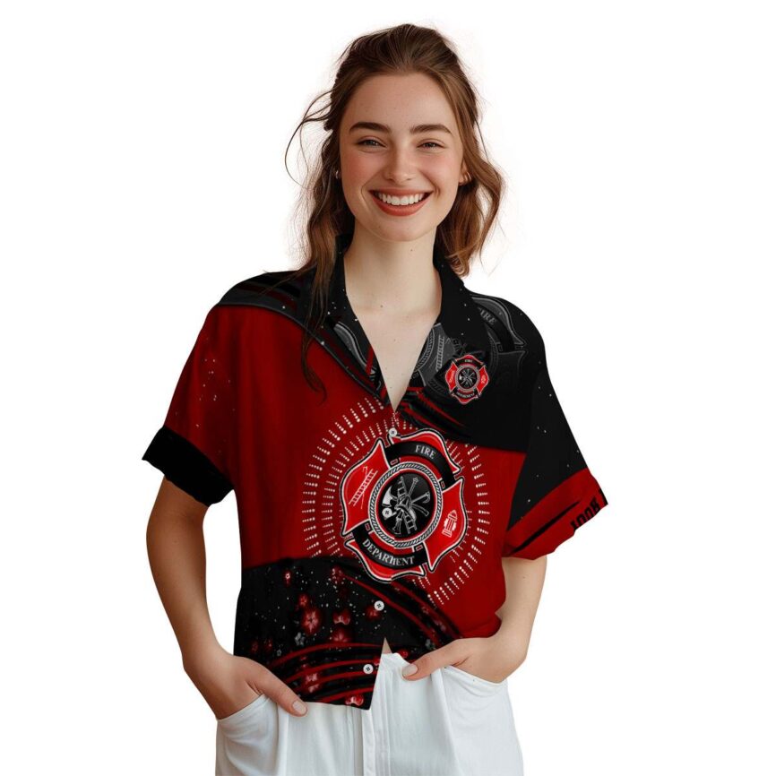 Personalized Firefighter Dynamic Swirl Hawaiian Shirt Top rated