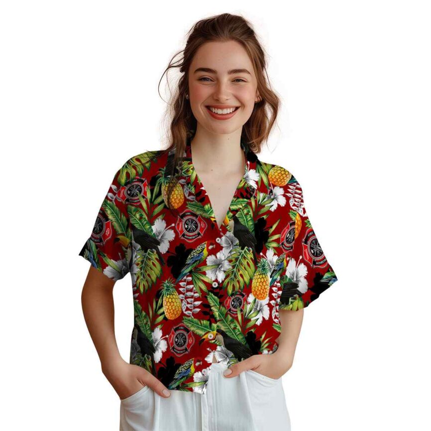 Personalized Firefighter Toucan Bird Hawaiian Shirt Top rated