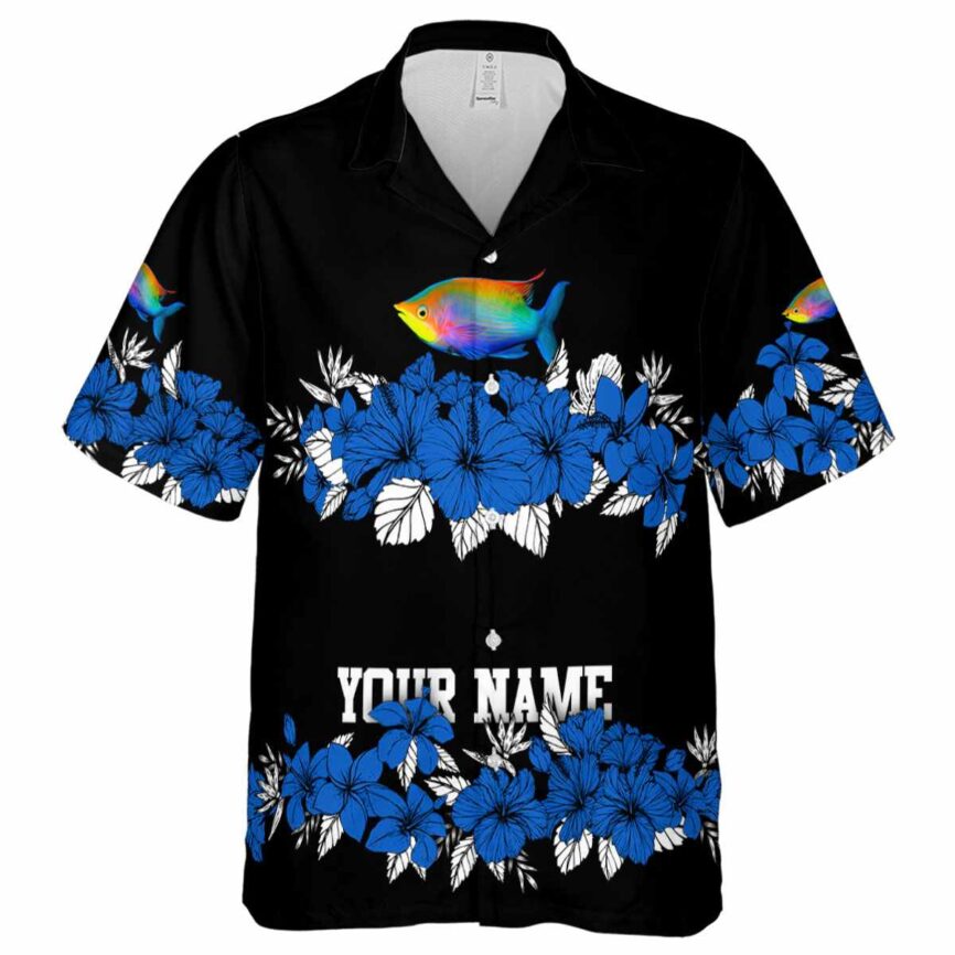 Personalized Fish Hibiscus Band Hawaiian Shirt Fashion forward