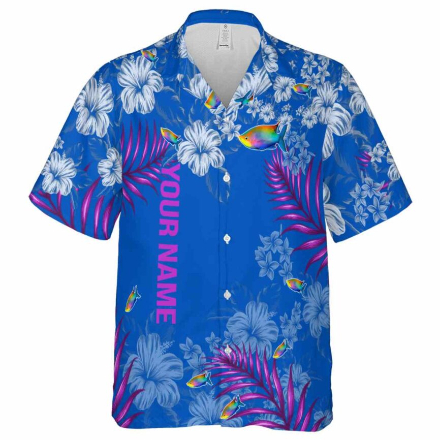 Personalized Fish Hibiscus Pattern Hawaiian Shirt Fashion forward