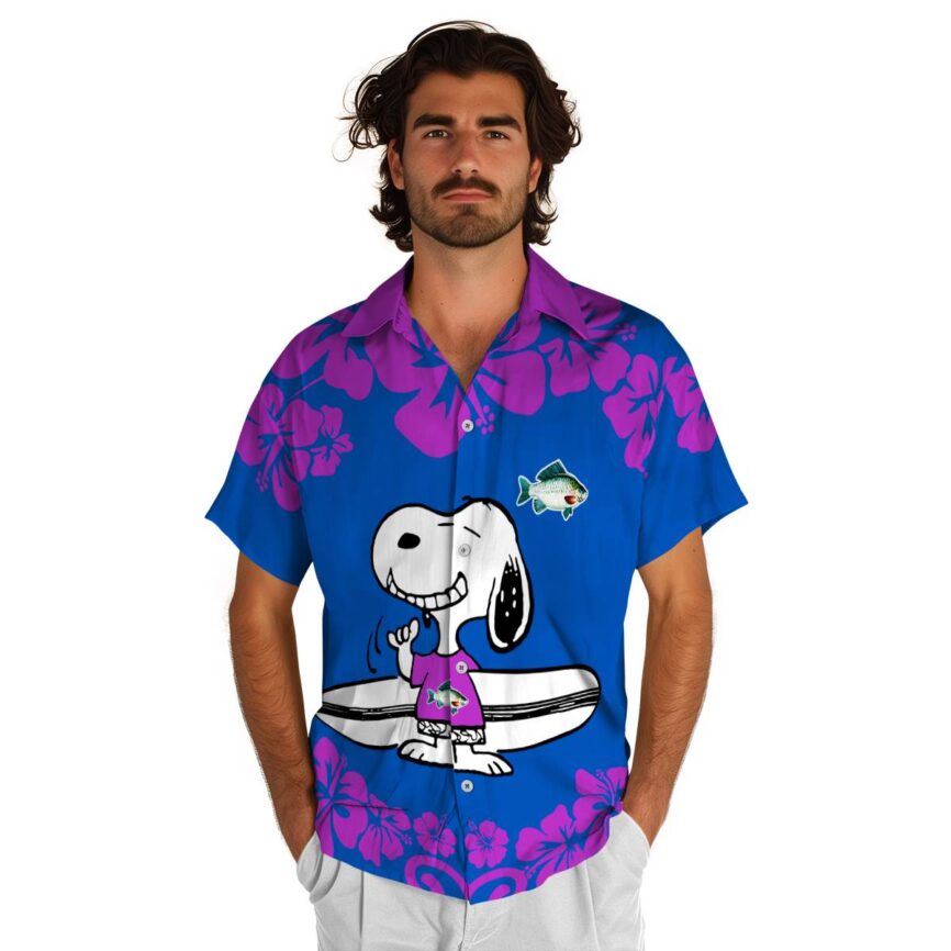 Personalized Fish Surfing Snoopy Hawaiian Shirt New Arrival