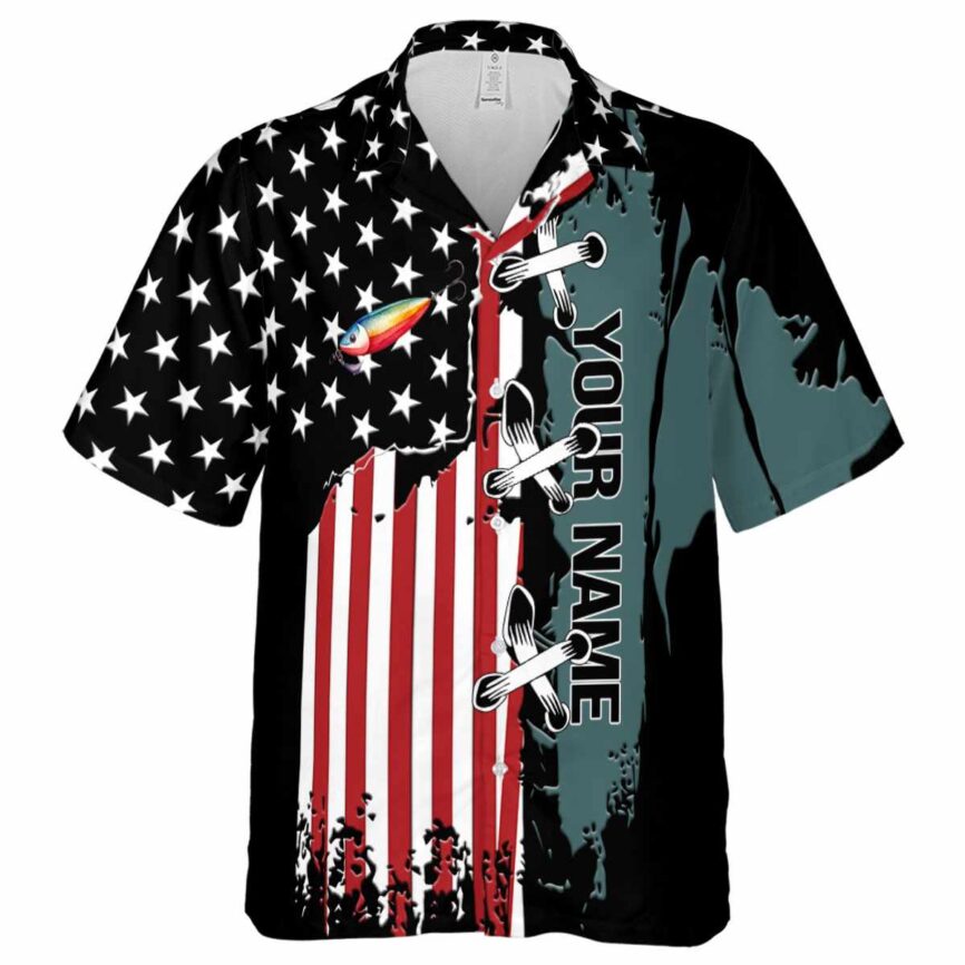 Personalized Fishing Flag Stitches Hawaiian Shirt Fashion forward
