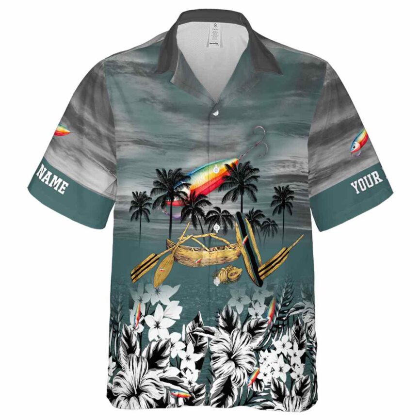 Personalized Fishing Sunset Beach Canoe Hawaiian Shirt Fashion forward
