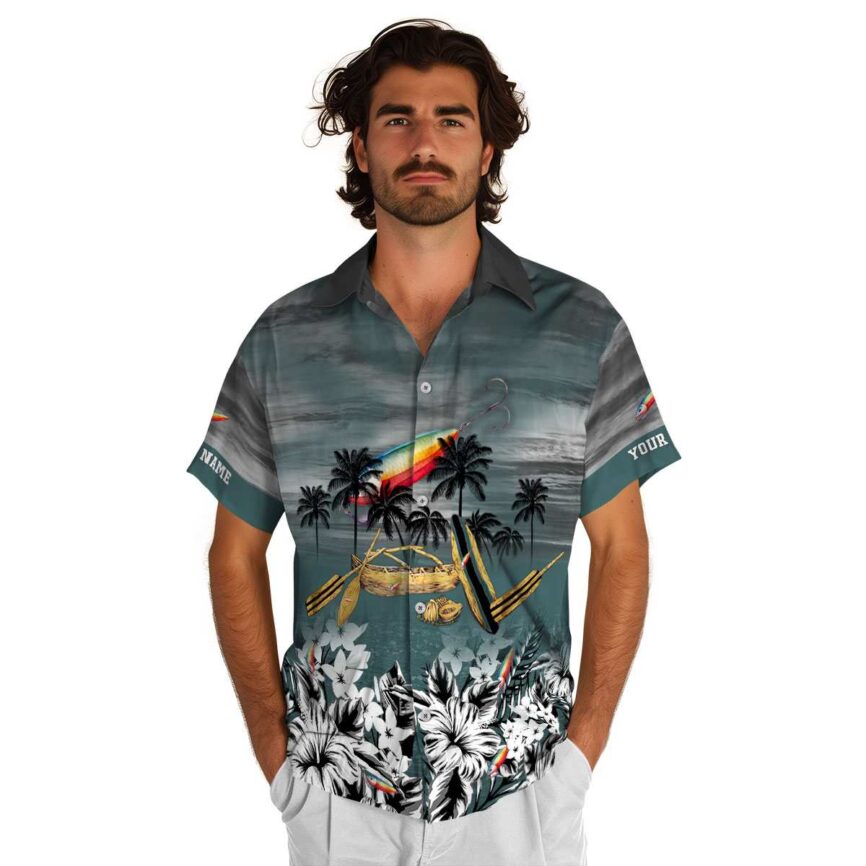 Personalized Fishing Sunset Beach Canoe Hawaiian Shirt New Arrival