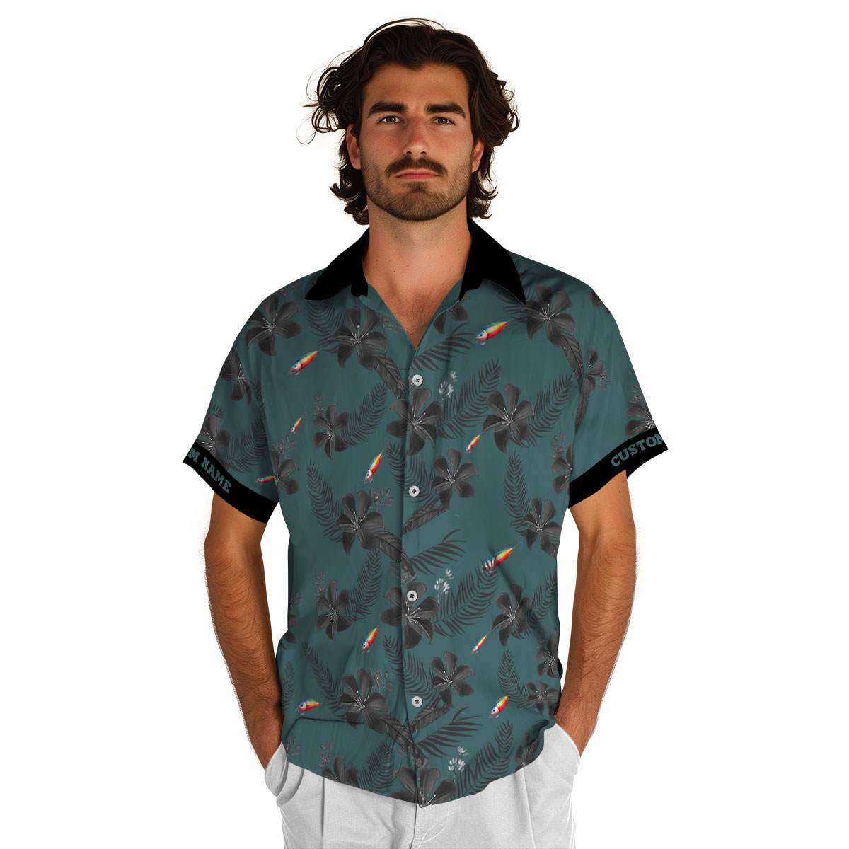 Personalized Fishing Tropical Flower Hawaiian Shirt New Arrival Personalized Fishing Tropical Flower Hawaiian Shirt New Arrival
