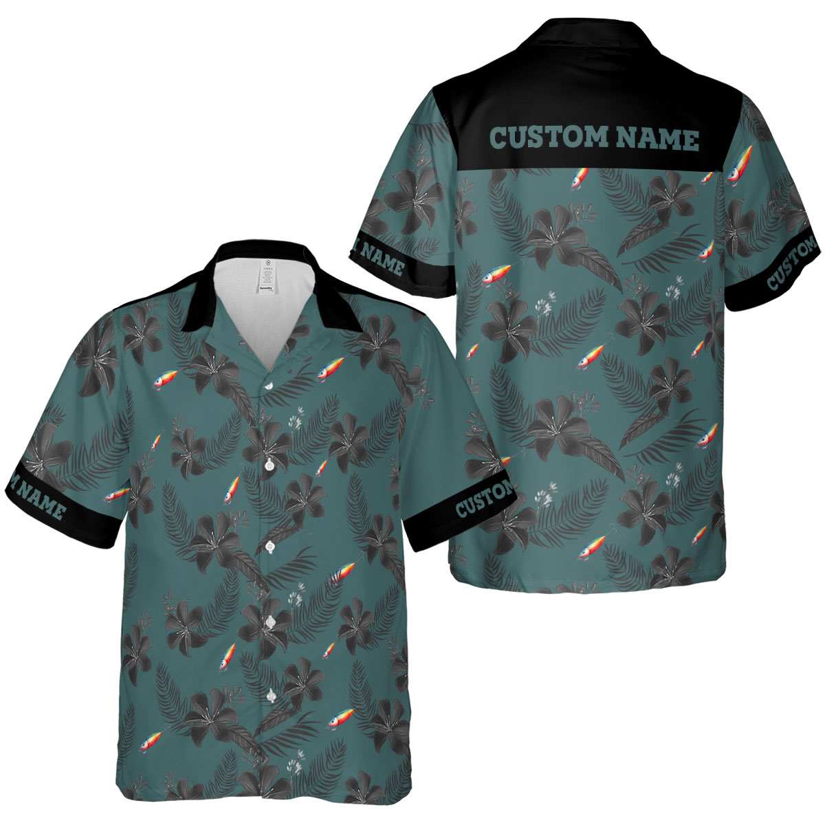 Personalized Fishing Tropical Flower Hawaiian Shirt Premium grade Personalized Fishing Tropical Flower Hawaiian Shirt Premium grade