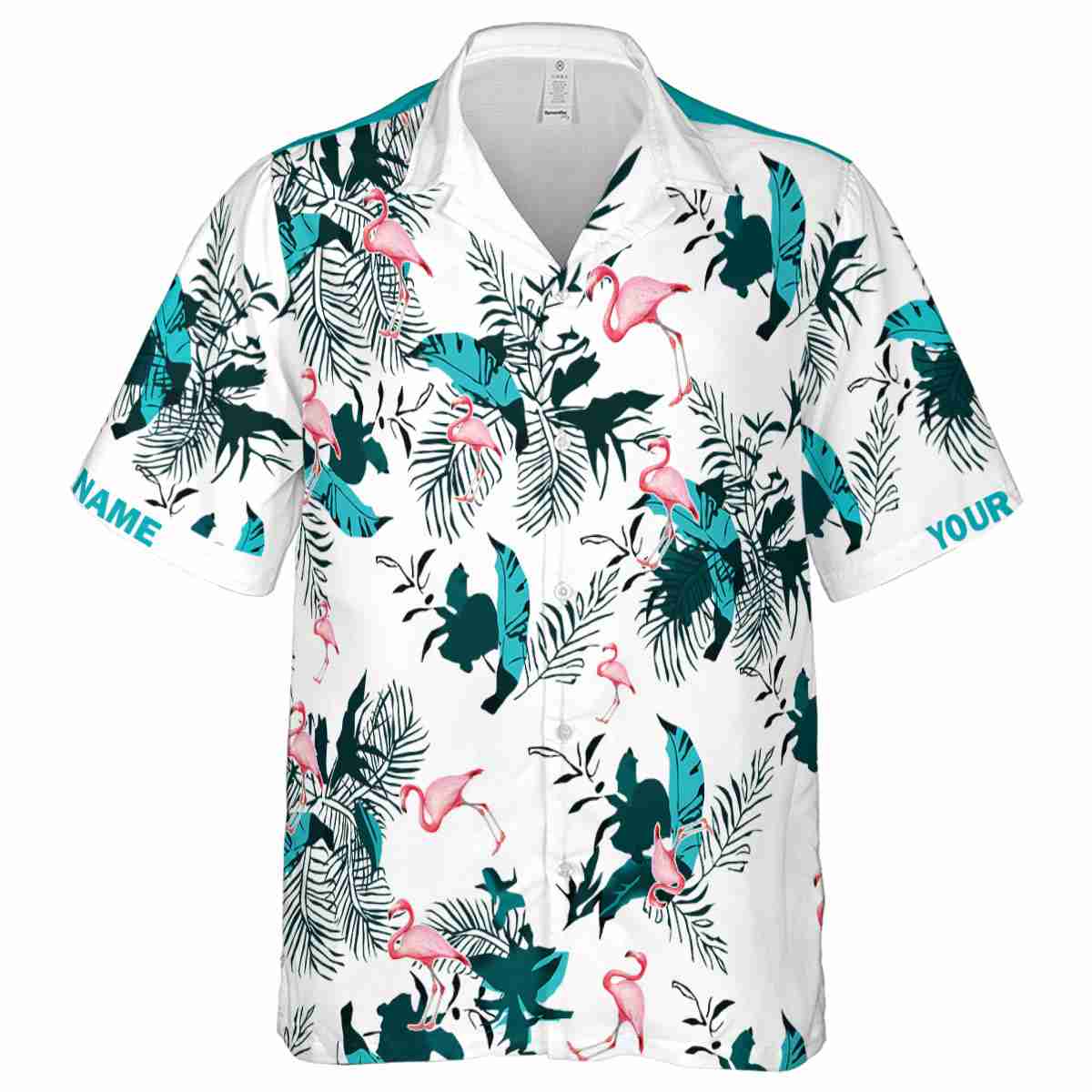 Personalized Flamingo Leafy Accents Hawaiian Shirt Fashion forward Personalized Flamingo Leafy Accents Hawaiian Shirt Fashion forward